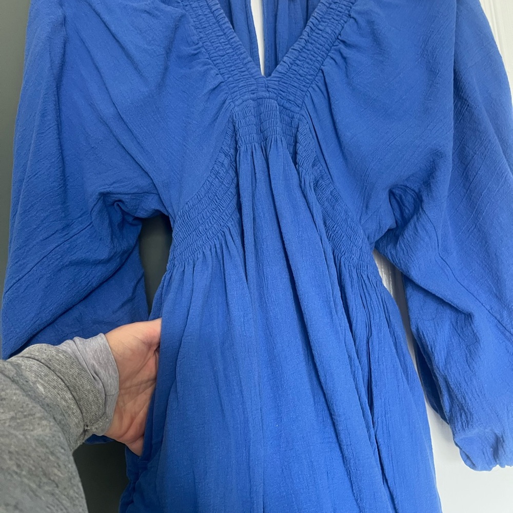 Free People Blue Mini Dress